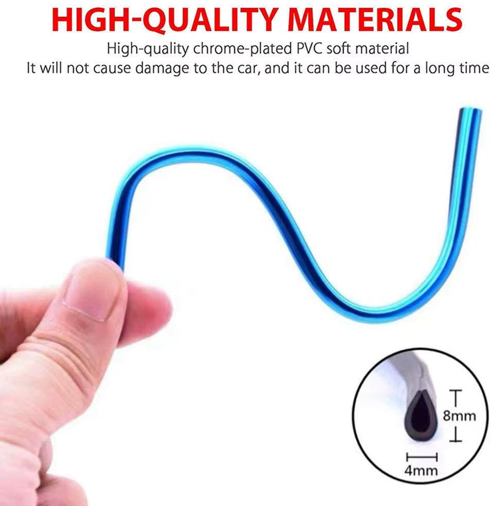 10 Pcs Car Air Vent Grille Decoration Trim Sticker U Style Air Conditioner Outlet Decoration Strip Car Decoration