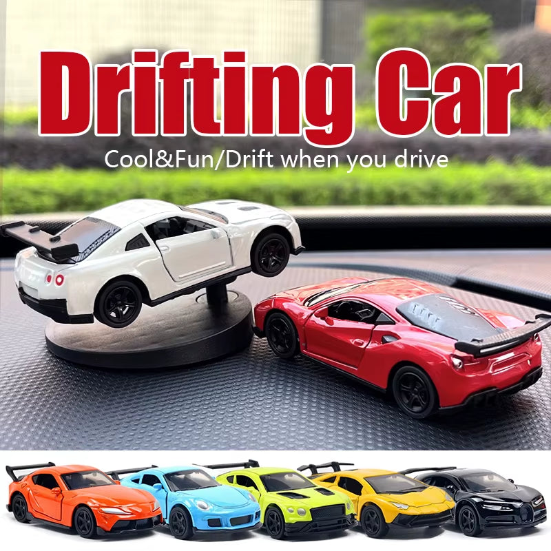 Drift Car Dashboard Toy Model Swing Turning Cool Sports Race Auto Ornaments Interior Accessories Decor Items Fun Decorations Men