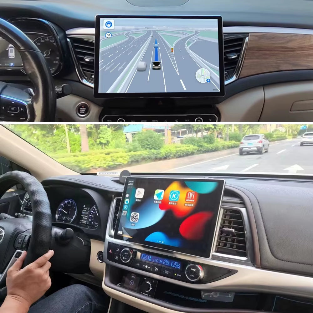 13 Inch 2 Din for Tesla-Style Car Android Radio Stereo Video Player GPS for 9/10-Inch Frame Panel 2Din Universal Carplay Auto