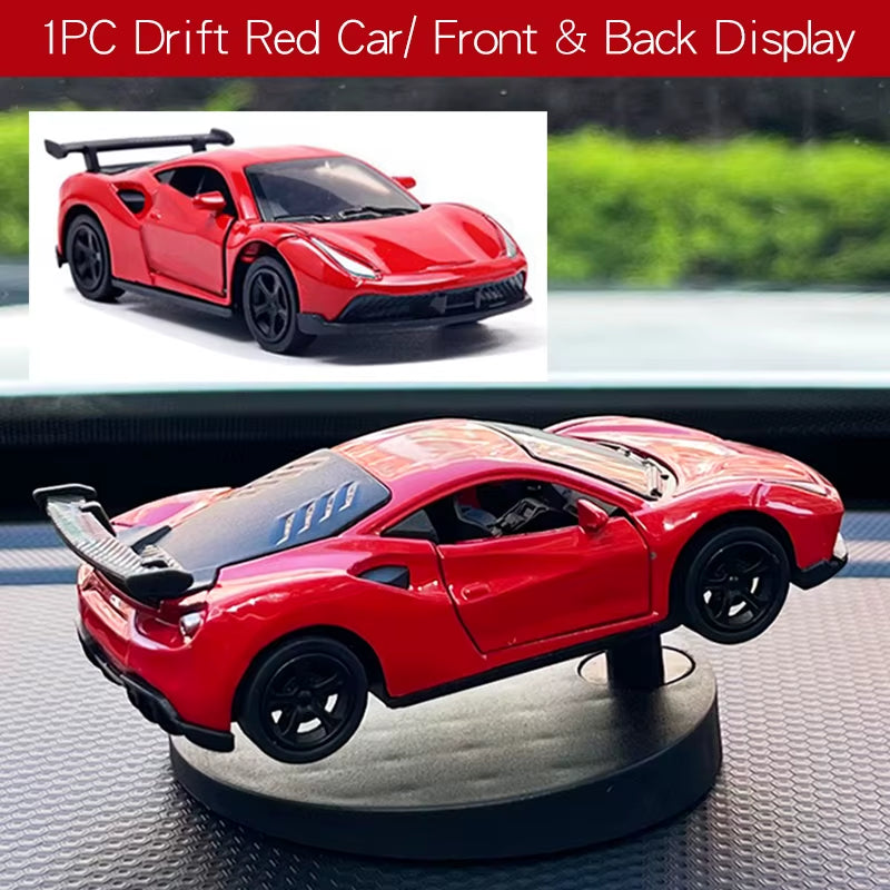 Drift Car Dashboard Toy Model Swing Turning Cool Sports Race Auto Ornaments Interior Accessories Decor Items Fun Decorations Men