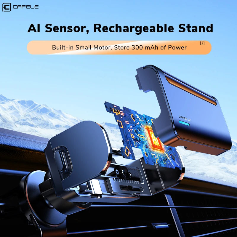 CAFELE Electronic Car Phone Holder Induction Telescopic Car Cell Support Business Style Car Accessories for Tesla Ount