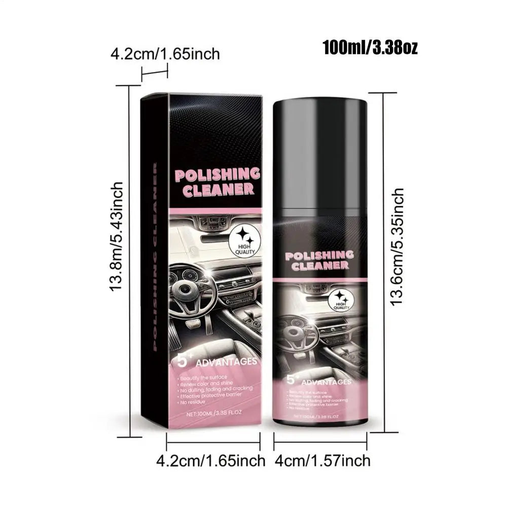 100Ml Car Interior Polishing Cleaner Car Interior Spray Car Cleaner Interior Detailer Spray Total Car Interior Cleaner Supplies