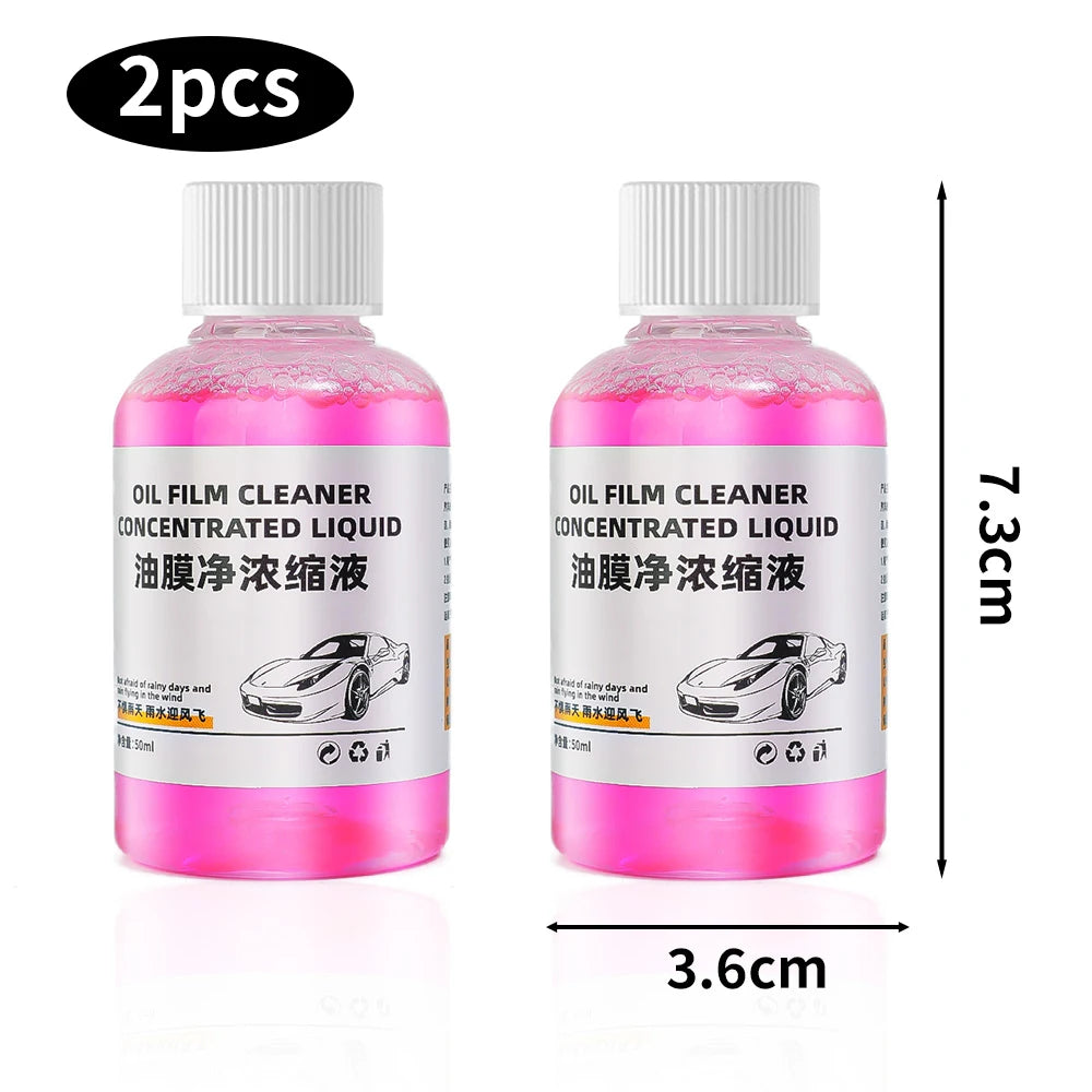 Automotive Windshield Concentrated Cleaner Car Glass Oil Film Remover Front Windscreen Glass Oil Film Cleaner for Car Cleaning