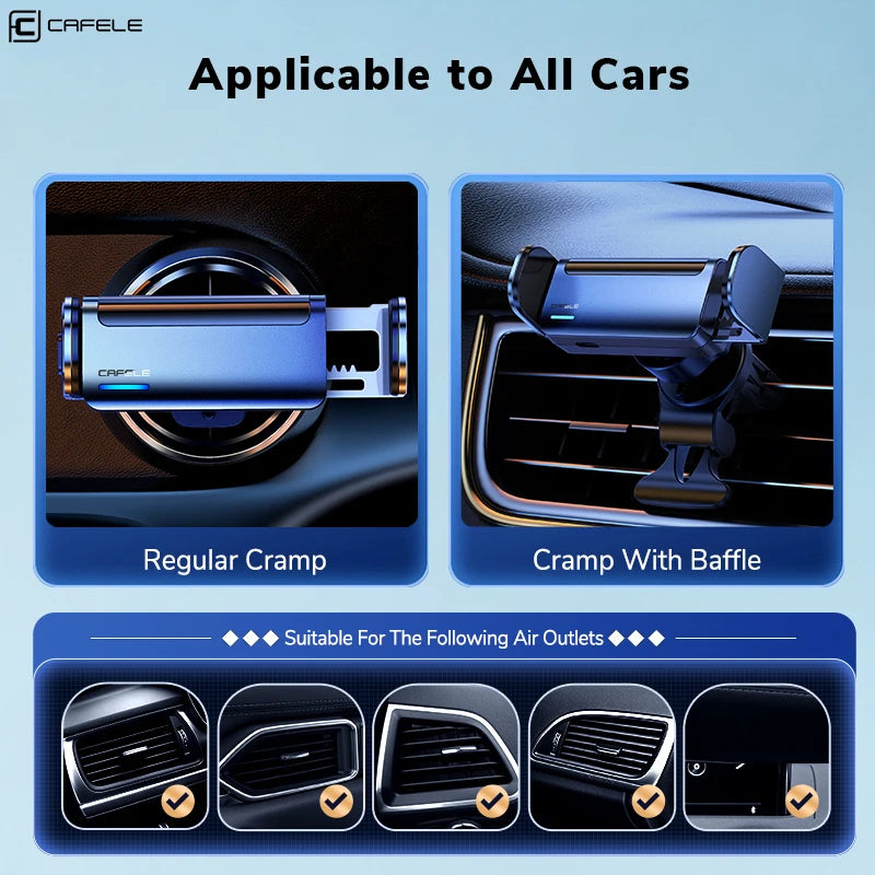CAFELE Electronic Car Phone Holder Induction Telescopic Car Cell Support Business Style Car Accessories for Tesla Ount