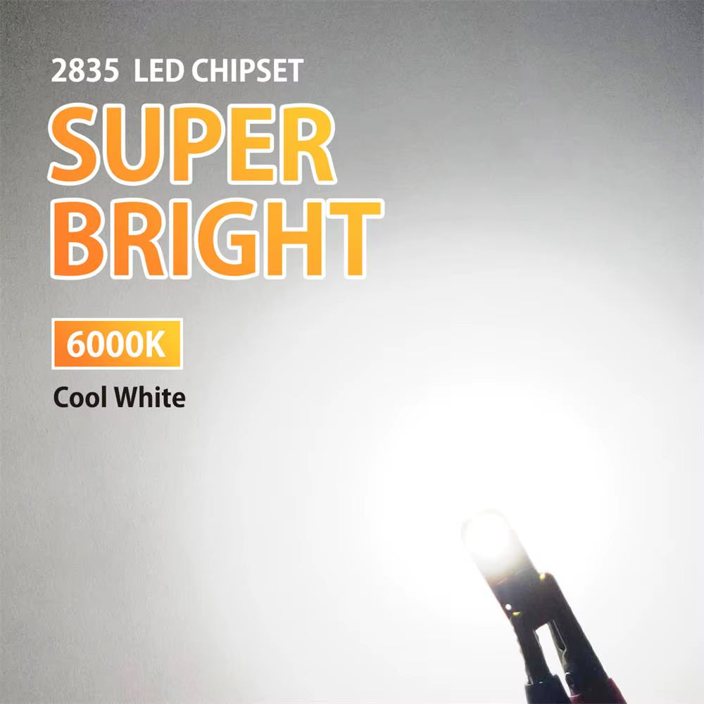 10Pcs W5W T10 LED Canbus No Error Bulb Car Interior Light 194 LED Signal Lamp for Mercedes-Bens Bmw Audi Ford 6000K 12V