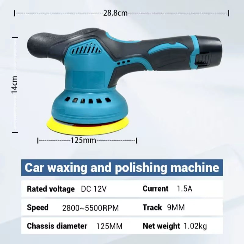 LEIBOO Car Polishers Wireless Automotive Polishing Machine Wax Tool 8 Gears 12V Electric Waxing Repairing Sander Car Accessories