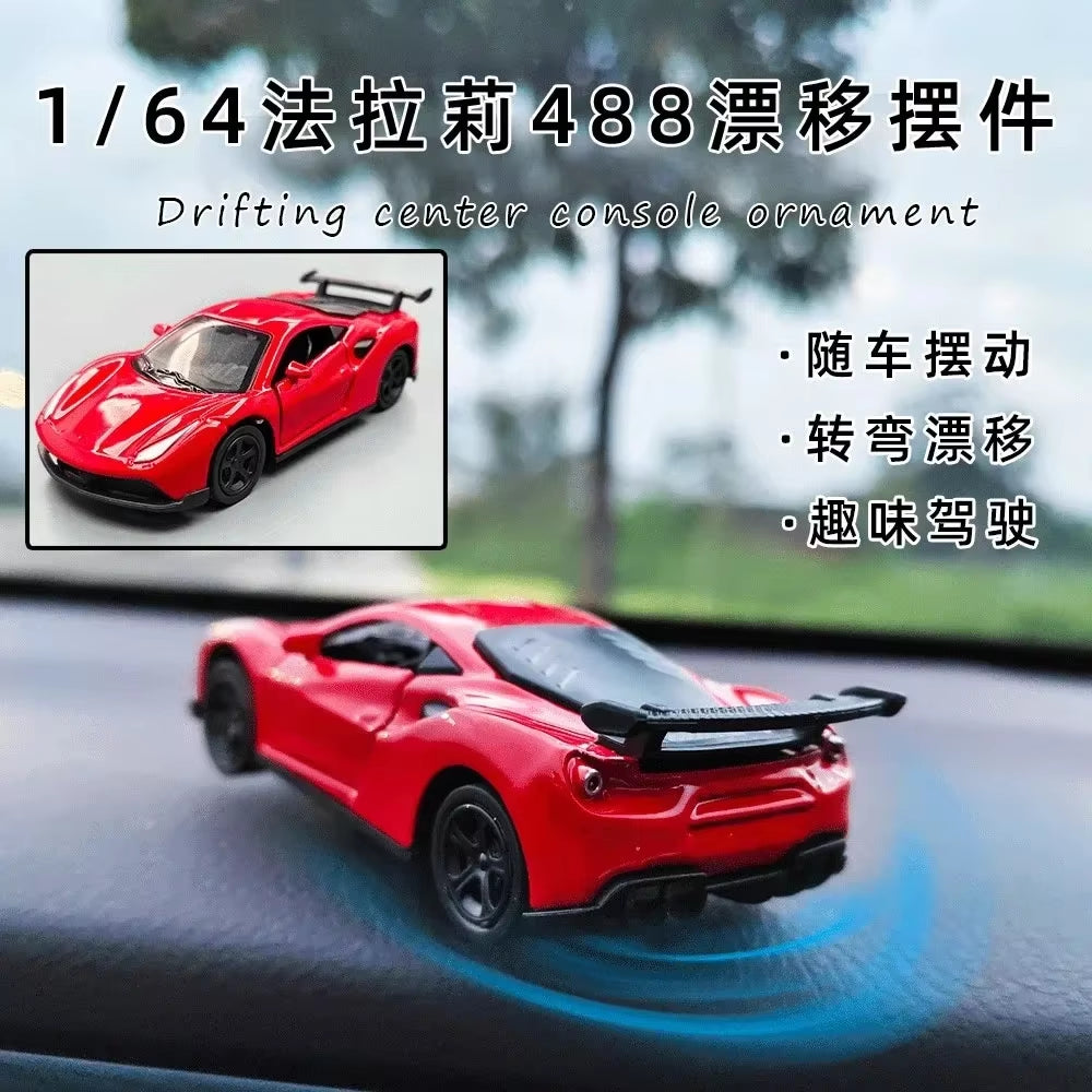 Drift Car Dashboard Toy Model Swing Turning Cool Sports Race Auto Ornaments Interior Accessories Decor Items Fun Decorations Men
