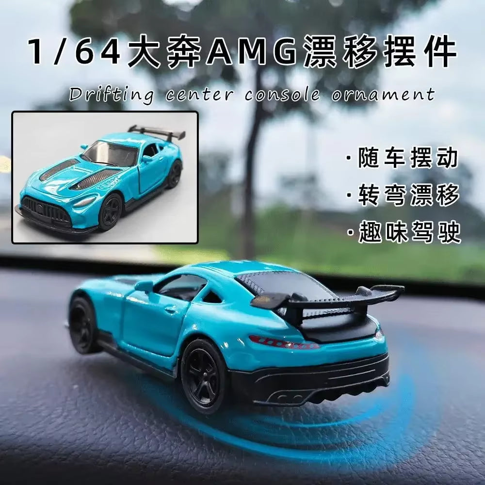 Drift Car Dashboard Toy Model Swing Turning Cool Sports Race Auto Ornaments Interior Accessories Decor Items Fun Decorations Men