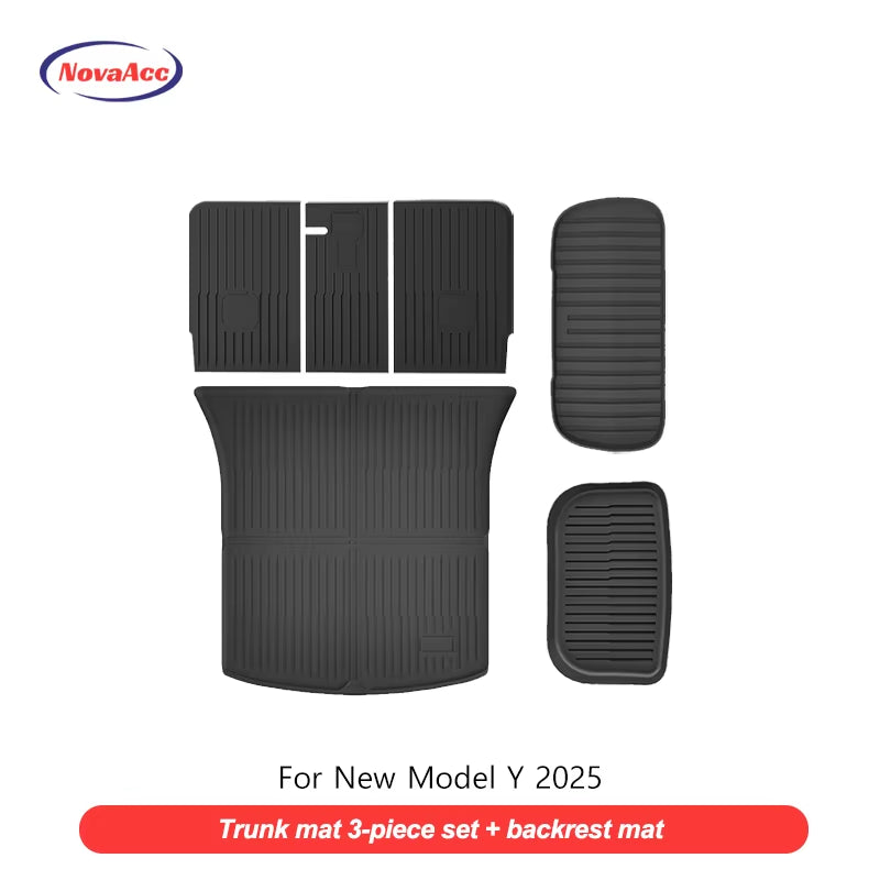 for Model Y Floor Liners Juniper Version Trunk Mat Liner TPE All Weather Water Proof for Tesla Model Y 2025 Accessories