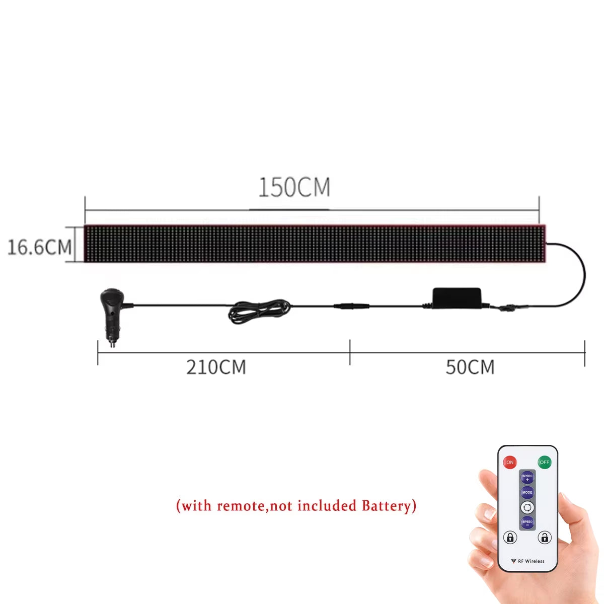 Remote Control Truck Devil Eye LED Matrix Pixel Panel Soft Foldable Lighting Graffiti Scrolling Board Ambient Light 12V 24V