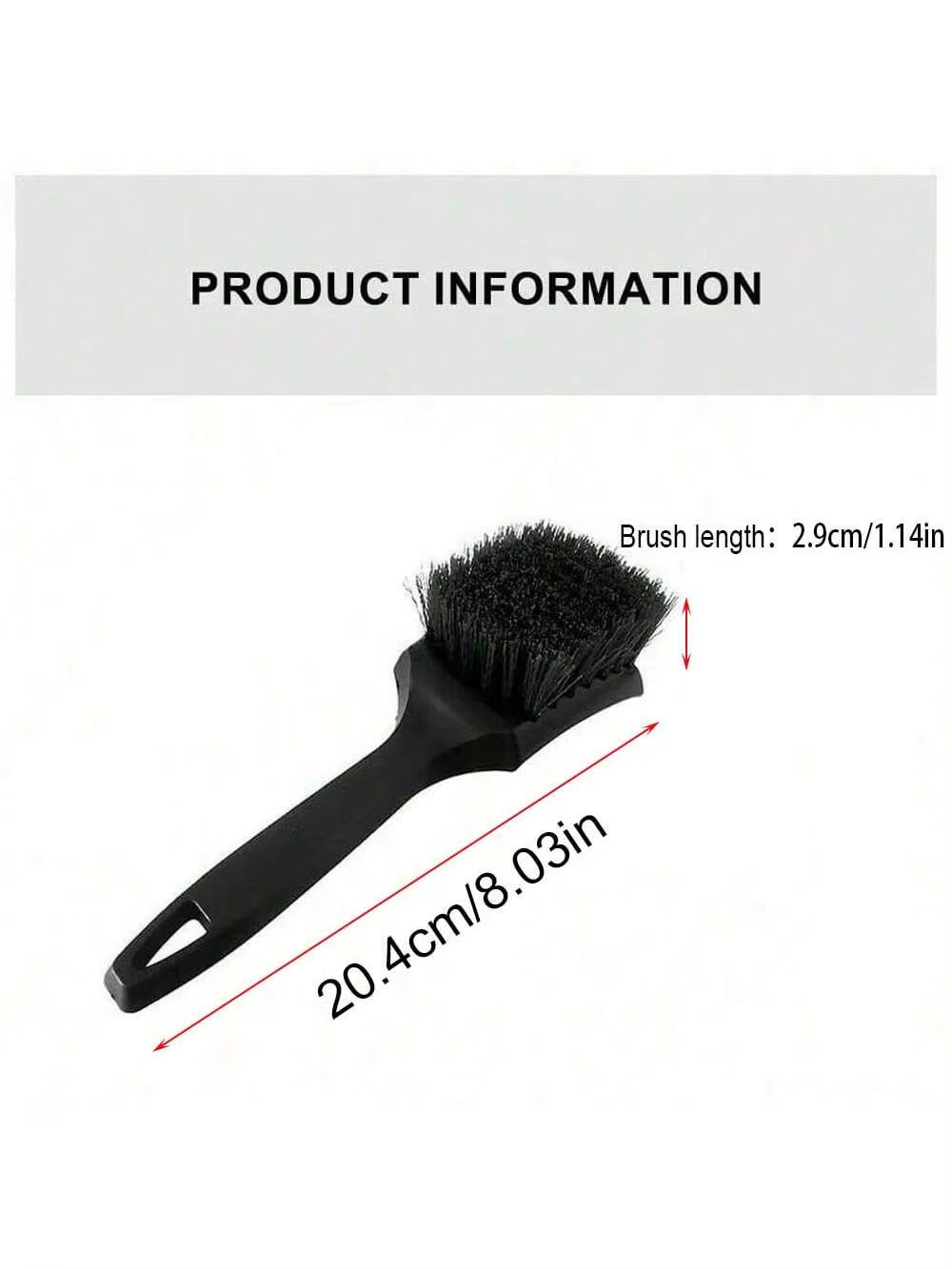 Car Tire Rim Brush Wheel Hub Cleaning Brushes Car Wheels Detailing Cleaning Accessories Black Tire Auto Washing Tool