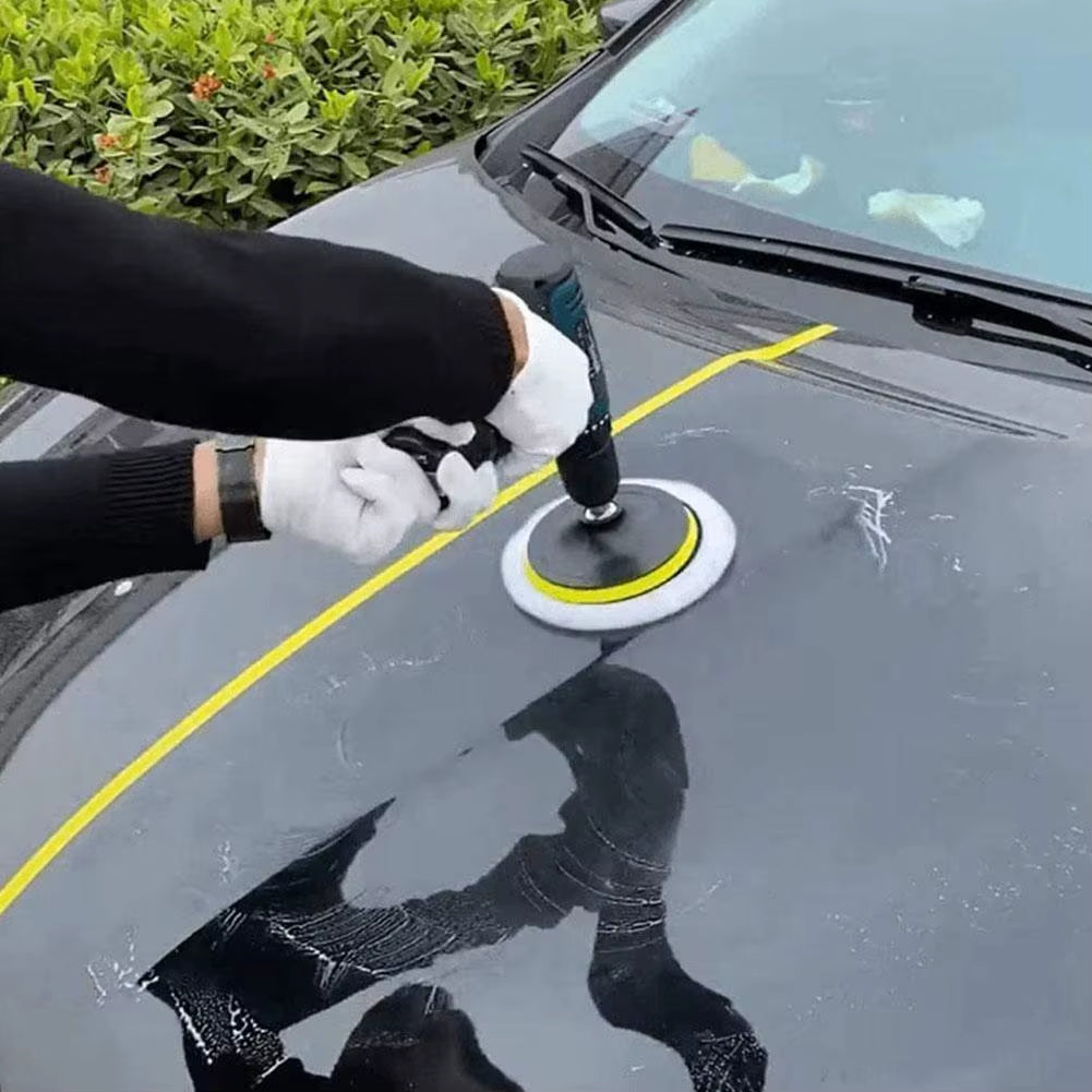 5Pcs 4Inch Polishing Kit Car Polishing Pad Car Waxing Sponge Disk Wool Wheel Auto Paint Care Polisher Pads Car Gadget