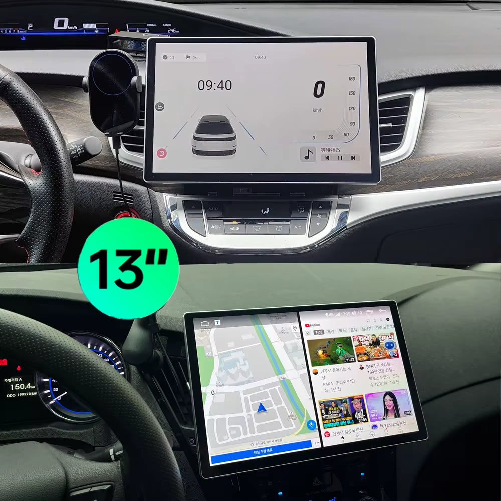 13 Inch 2 Din for Tesla-Style Car Android Radio Stereo Video Player GPS for 9/10-Inch Frame Panel 2Din Universal Carplay Auto