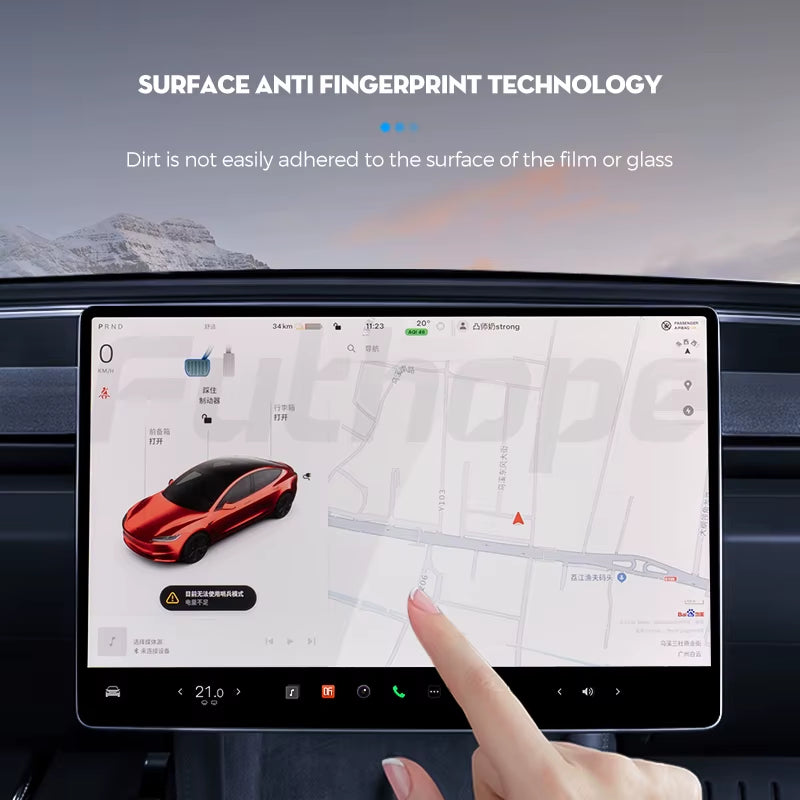Tempered Glass Screen Protector for Tesla Model 3 Y Highland Juniper 2021-2025 HD Center Control Film Protection