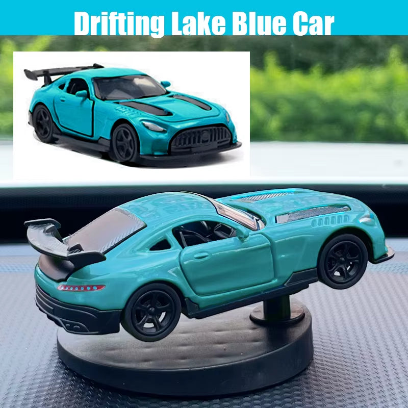 Drift Car Dashboard Toy Model Swing Turning Cool Sports Race Auto Ornaments Interior Accessories Decor Items Fun Decorations Men