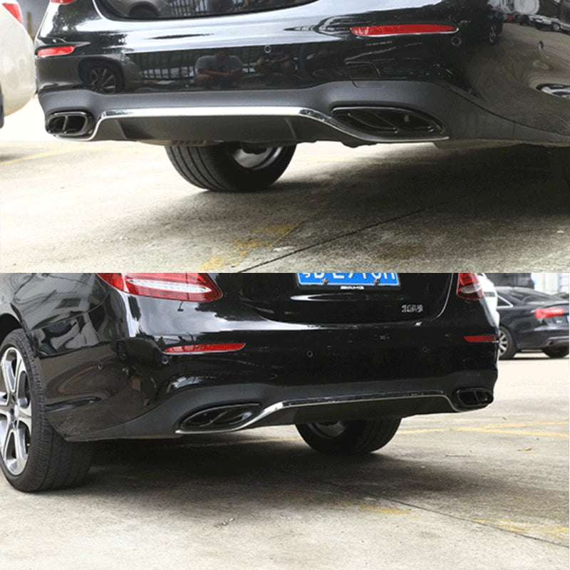 2Pcs Stainless Steel Exhaust Pipe Cover Trim for Mercedes Benz a B C E GLC GLE Class W176 W246 W205 W213 AMG Car Styling