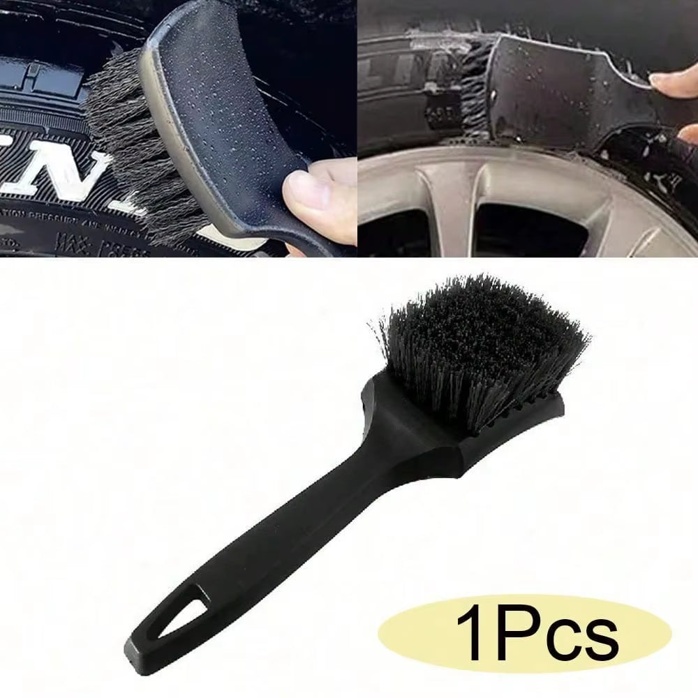 Car Tire Rim Brush Wheel Hub Cleaning Brushes Car Wheels Detailing Cleaning Accessories Black Tire Auto Washing Tool