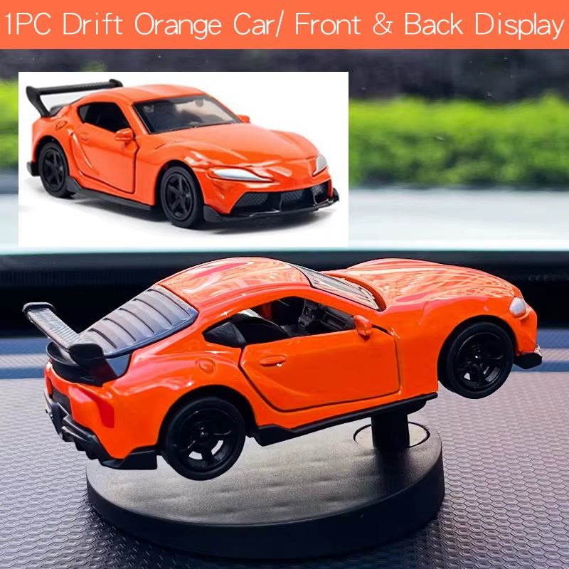 Drift Car Dashboard Toy Model Swing Turning Cool Sports Race Auto Ornaments Interior Accessories Decor Items Fun Decorations Men