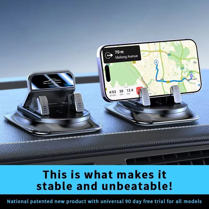 360° Rotating Car Phone Holder Super Strong Dashboard Suction for All Phones Universal Anti-Shake Car Mount Accessories