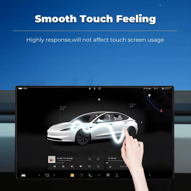 Tempered Glass Screen Protector for Tesla Model 3 Y Highland Juniper 2021-2025 HD Center Control Film Protection
