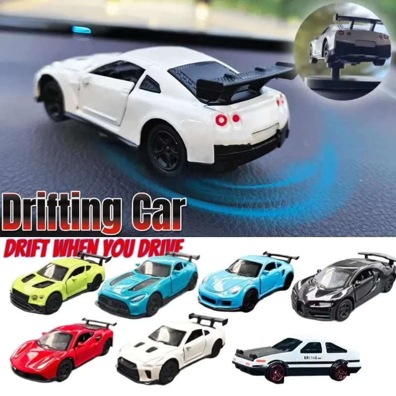 Drift Car Dashboard Toy Model Swing Turning Cool Sports Race Auto Ornaments Interior Accessories Decor Items Fun Decorations Men