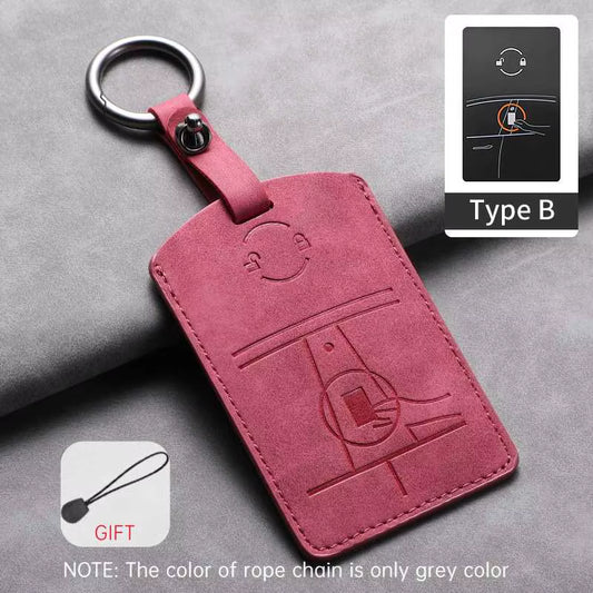 Car Key Case Cover for Tesla Model 3 Model Y NFC Card Leather Protector New Energy Shell Inductive Card Anti-Fall Accessories