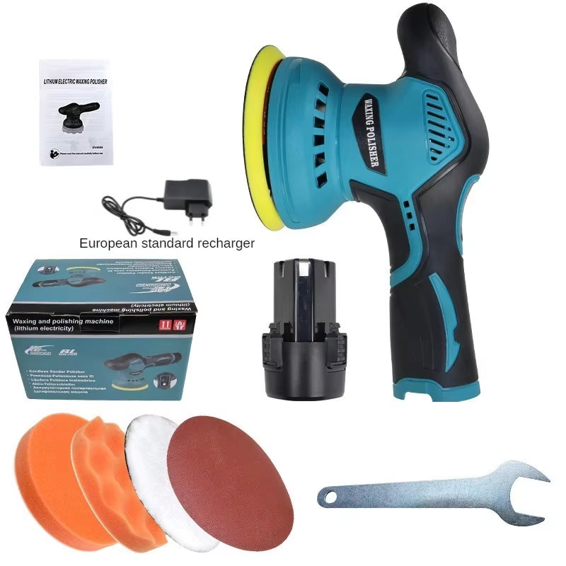 LEIBOO Car Polishers Wireless Automotive Polishing Machine Wax Tool 8 Gears 12V Electric Waxing Repairing Sander Car Accessories