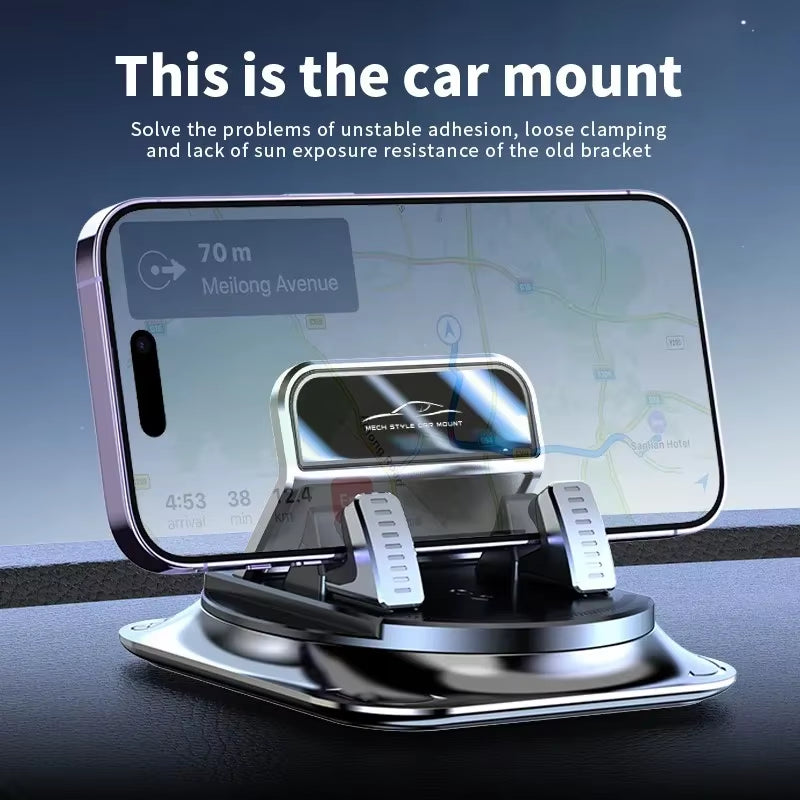 360° Rotating Car Phone Holder Super Strong Dashboard Suction for All Phones Universal Anti-Shake Car Mount Accessories